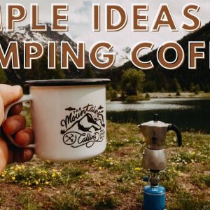 camping coffee on nature