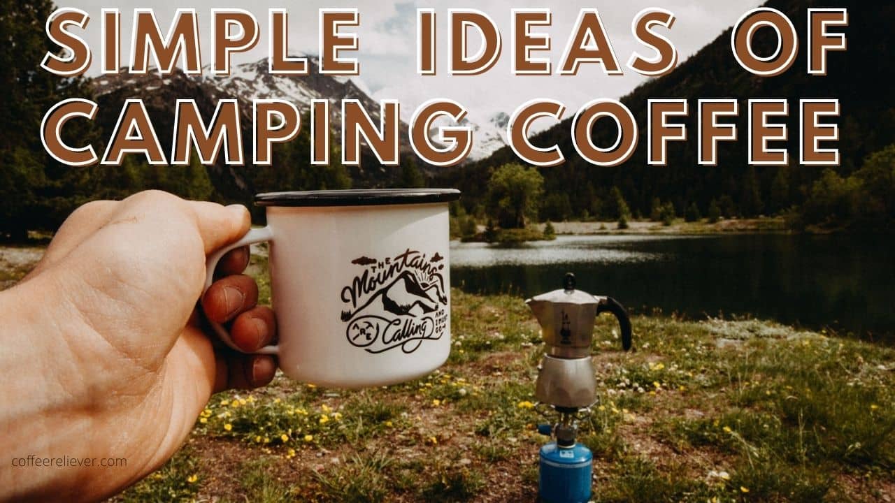 camping coffee on nature