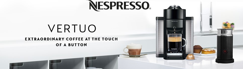 Nespresso Vertuo Coffee and Espresso Machine Bundle with Aeroccino 